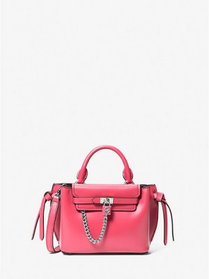 Torba Satchel Michael Kors Hamilton Legacy Extra-small Skórzane Belted Damskie Różowe | 795864-LGH