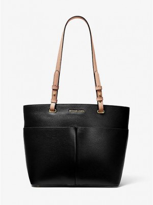 Torby Tote Michael Kors Bedford Medium Pebbled Skórzane Damskie Czarne | 481605-UEC