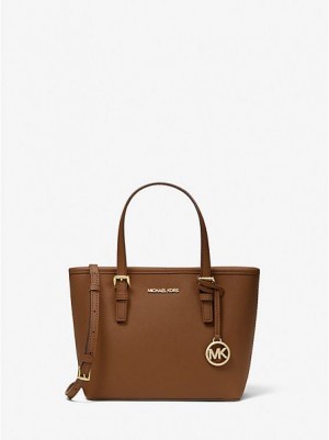 Torby Tote Michael Kors Jet Set Travel Extra-small Saffiano Skórzane Damskie Brązowe | 982107-IQP