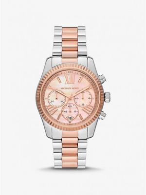 Zegarek Michael Kors Lexington Damskie Srebrne Różowe | 685410-KBH