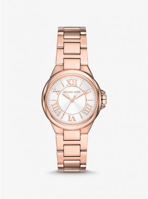 Zegarek Michael Kors Mini Camille Damskie Różowe Złote | 769840-ZPI