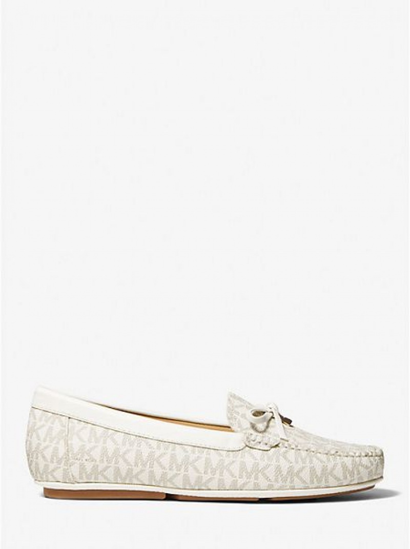 Loafersy Michael Kors Juliette Logo Damskie Głęboka Żółte | 142759-QSJ