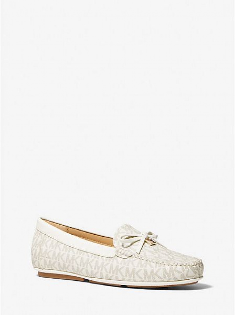 Loafersy Michael Kors Juliette Logo Damskie Głęboka Żółte | 142759-QSJ