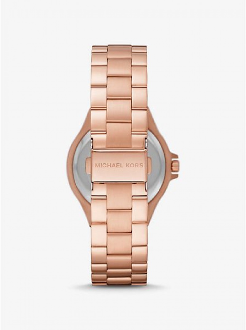 Zegarek Michael Kors Lennox Pave Damskie Różowe Złote | 923087-ATG