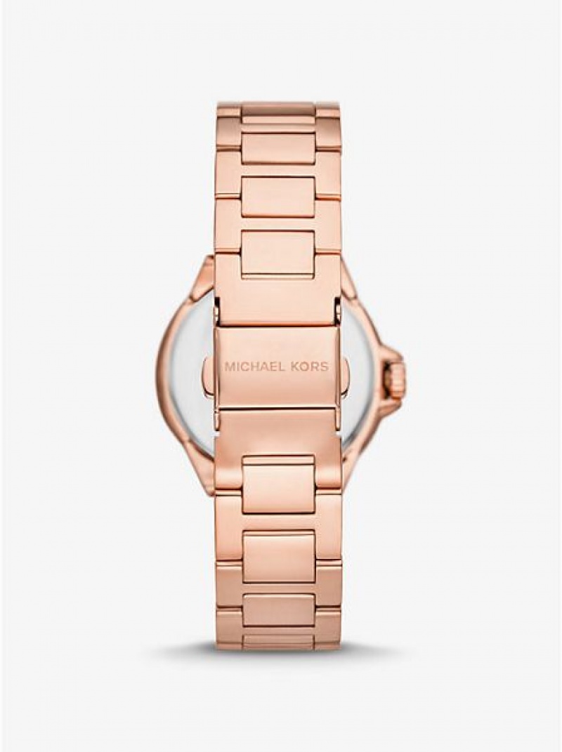 Zegarek Michael Kors Mini Camille Damskie Różowe Złote | 769840-ZPI