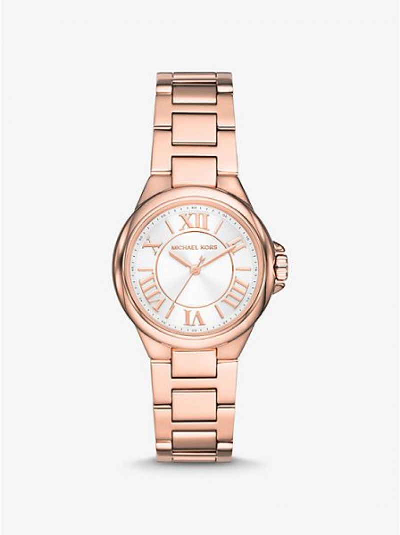 Zegarek Michael Kors Mini Camille Damskie Różowe Złote | 769840-ZPI