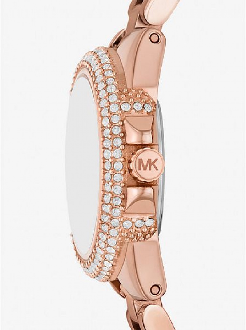 Zegarek Michael Kors Petite Camille Damskie Różowe Złote | 095728-DIU