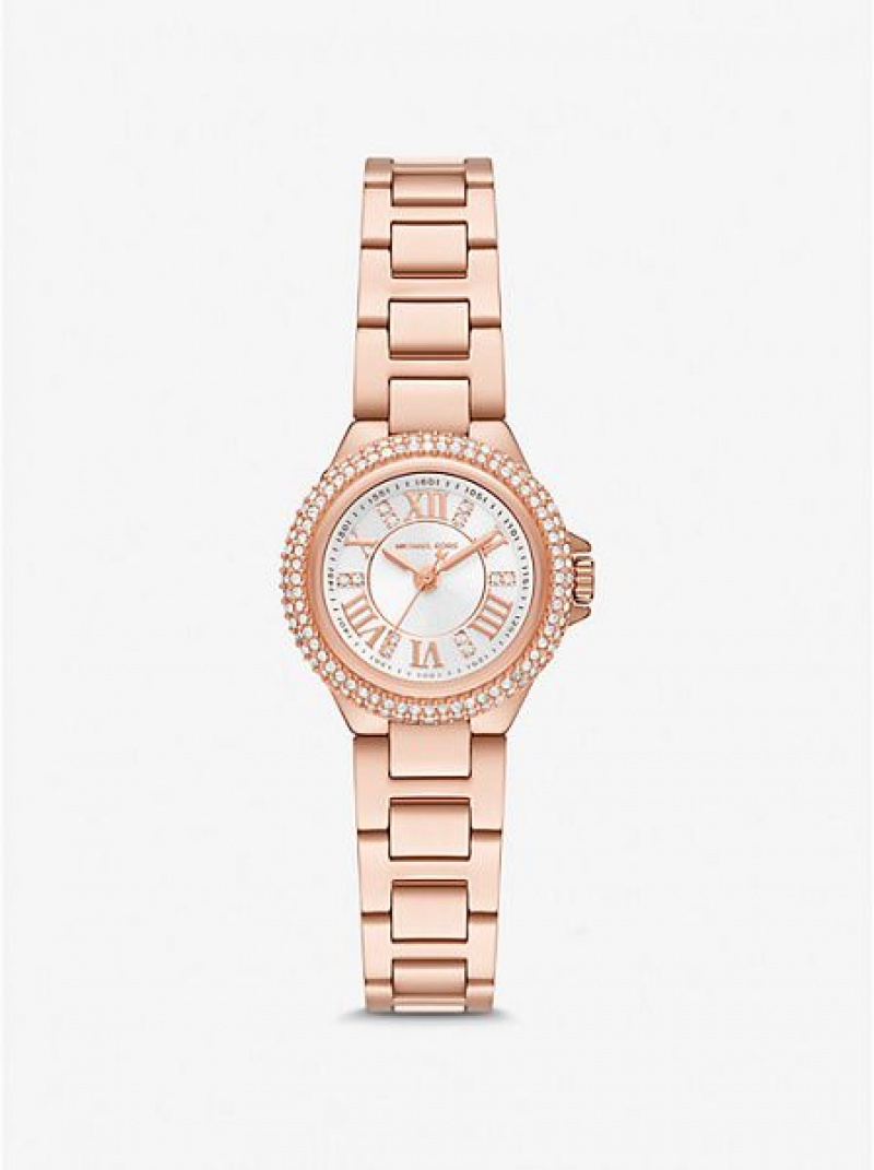 Zegarek Michael Kors Petite Camille Damskie Różowe Złote | 095728-DIU