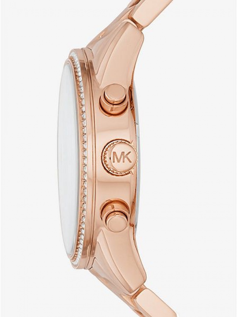 Zegarek Michael Kors Ritz Damskie Różowe Złote | 391506-LHY