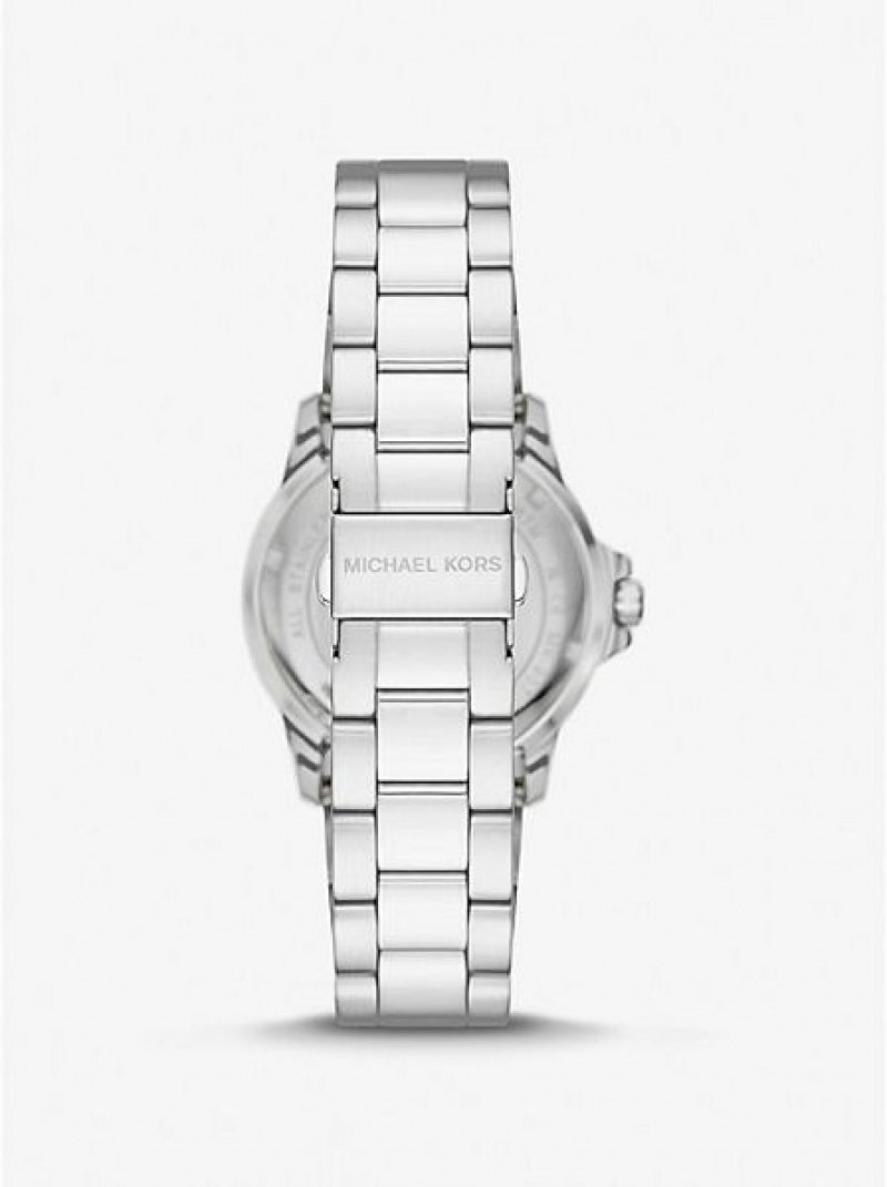 Zegarek Michael Kors Slim Everest Męskie Srebrne | 458170-JXW