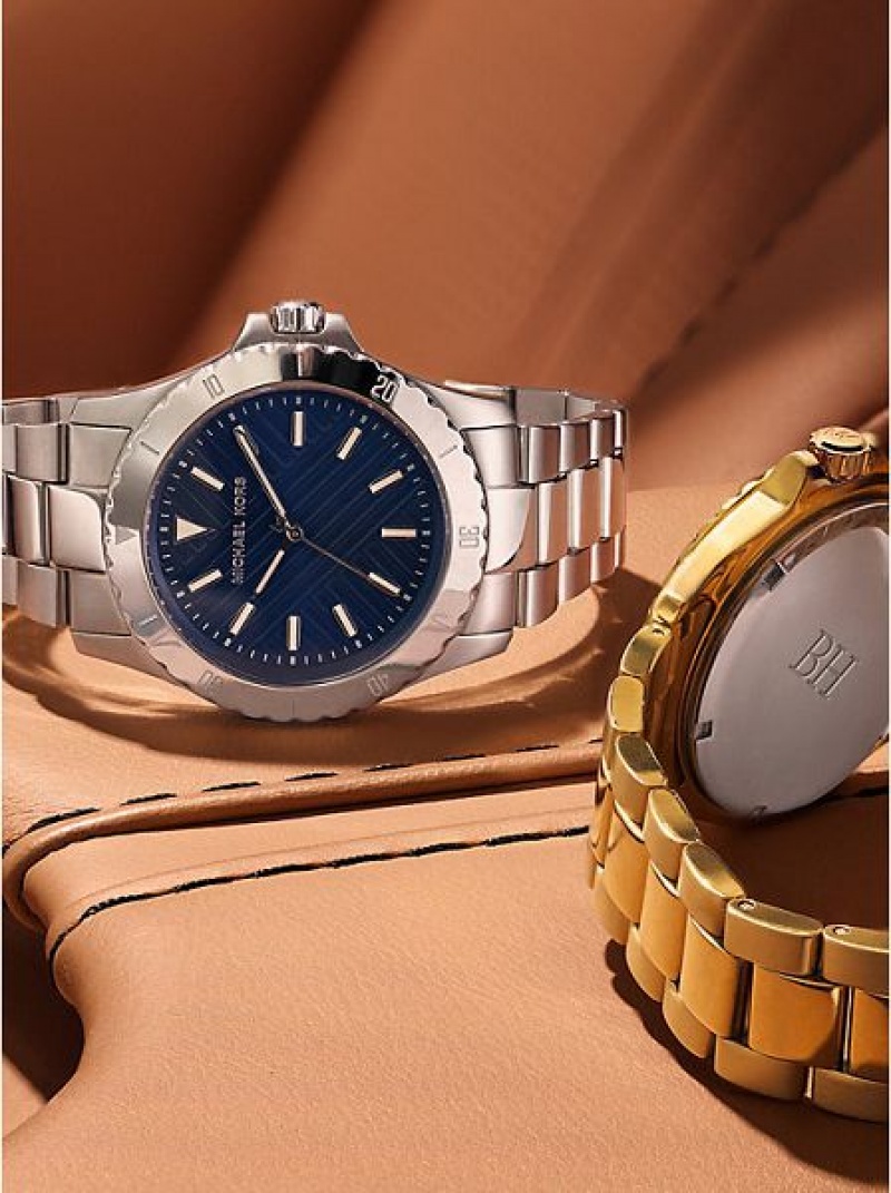 Zegarek Michael Kors Slim Everest Męskie Srebrne | 458170-JXW