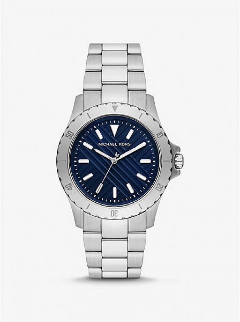 Zegarek Michael Kors Slim Everest Męskie Srebrne | 458170-JXW